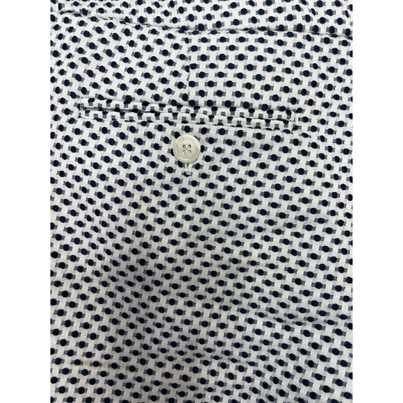 Cynthia Rowley Size 2 Dizzy Dot Shorts Scalloped Hem White Low Rise Stretch - Picture 6 of 10